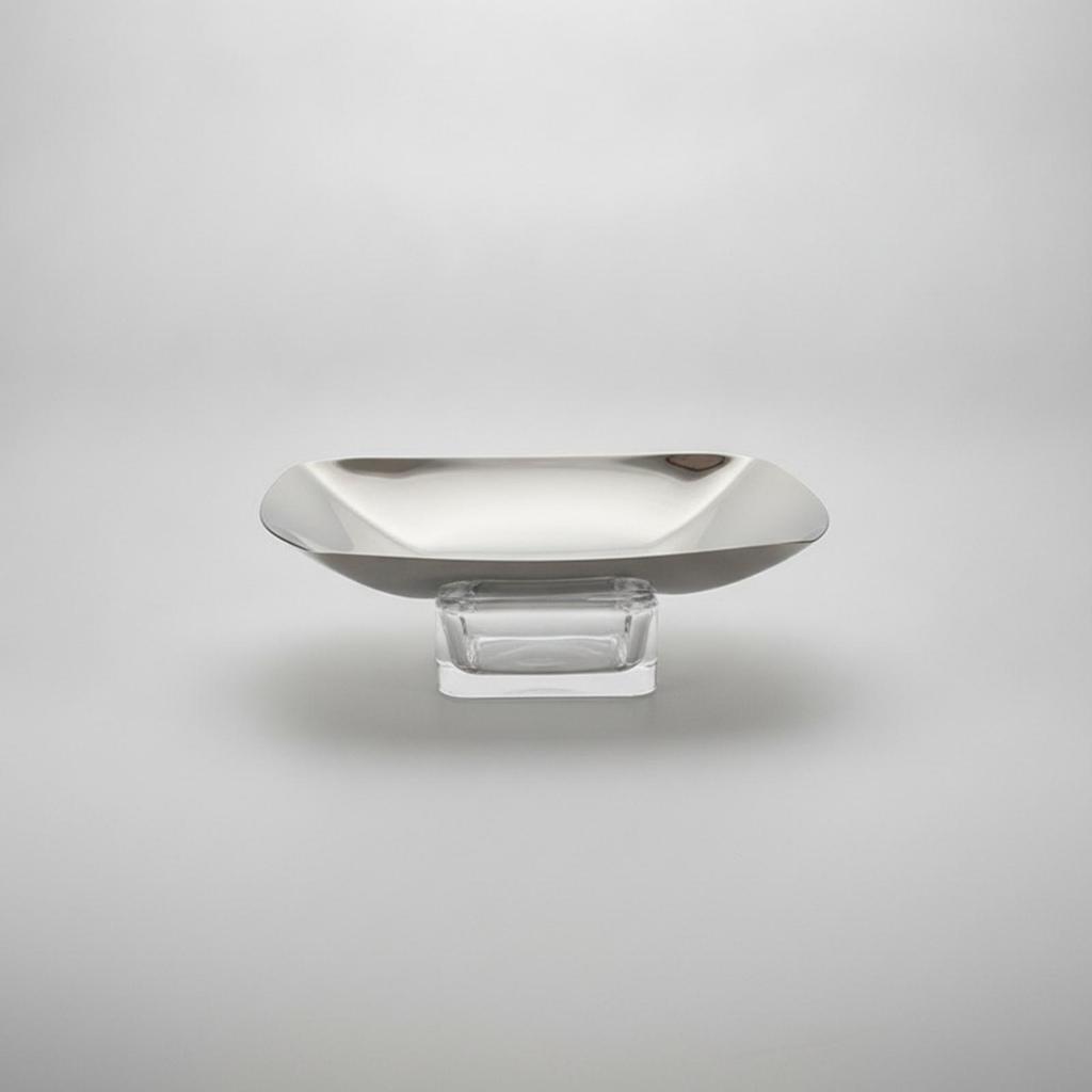 Stainless Steel Fruit Tray Sleek Metal Serving Platter Easy to Clean