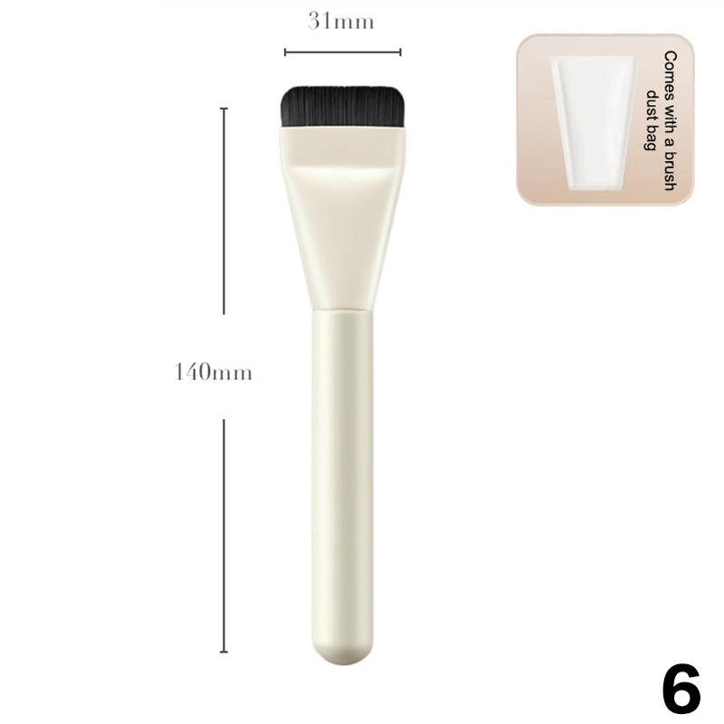 

Ультратонкий пензлик для тонального крему Легкий пензлик для контуру обличчя Плоский пензлик для контуру Розтушовування тонального крему Пензлі для макіяжу Краса 6