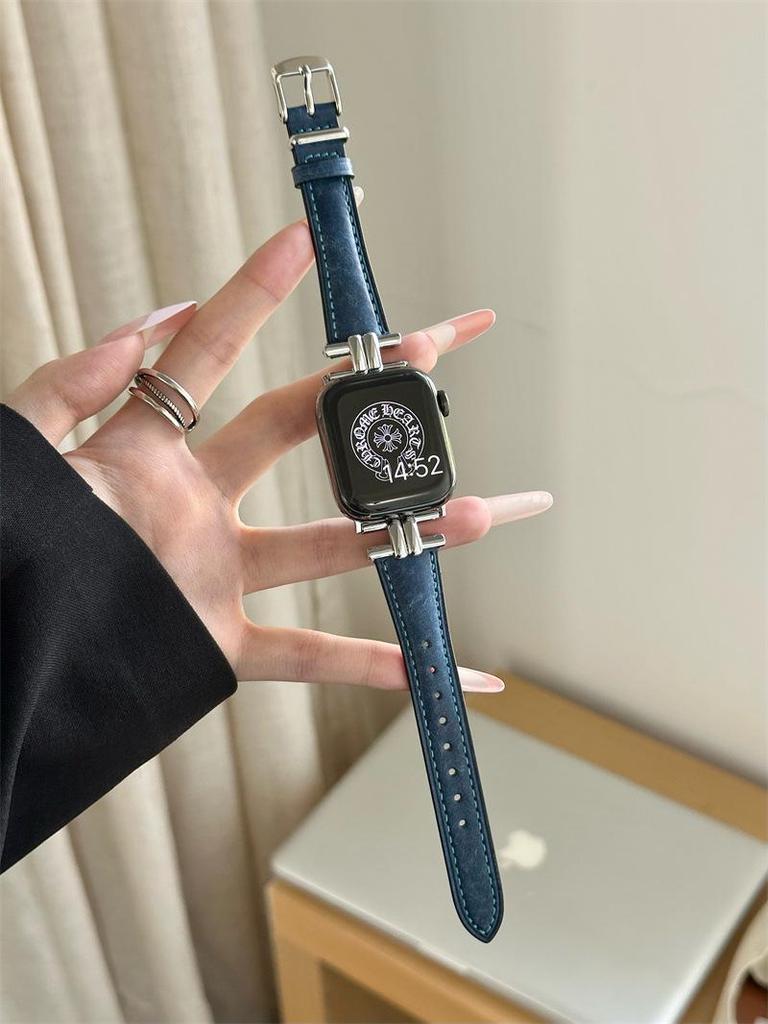 IWatch9 Vysoce kvalitní retro kožený řemínek pro Apple Watch Series SE/8/7/6/5/4/3/2/1 - Ideální pro podzim a zimu