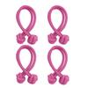 4pcs Knotted Hair Tie High Elasticity Hair Rope Bands Solid Color Hair Ring Durable Ponytail Holder Hair Accessories For Women