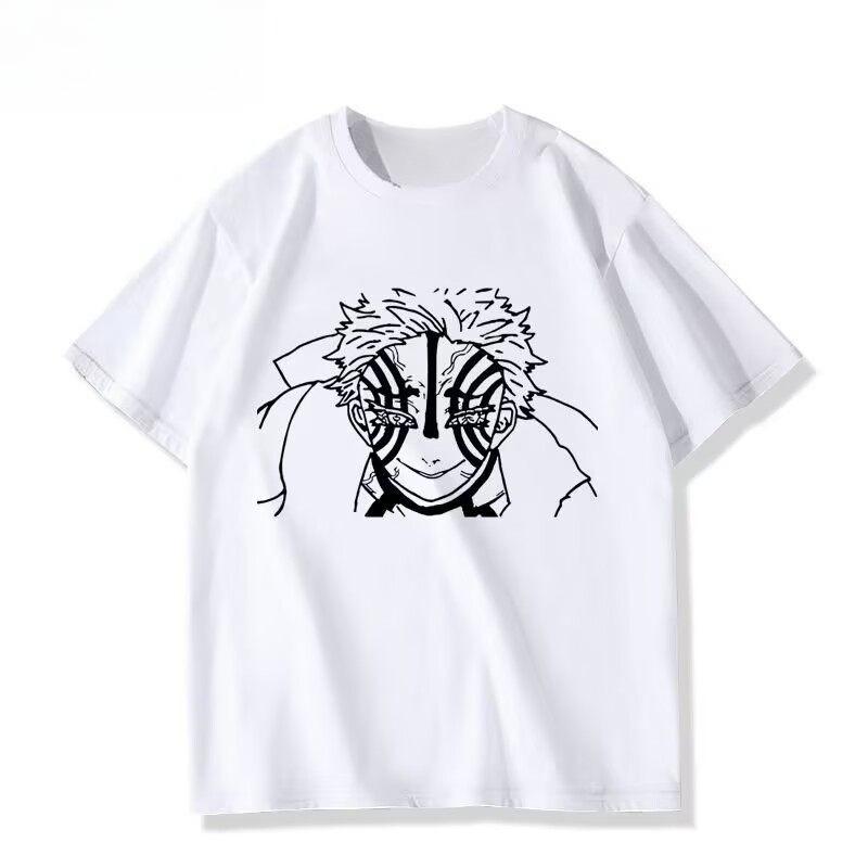 2026 Ghost Killing Blade Anime Yiwo Seat Surrounding The Same Cos Short Sleeve Tshirt Men and Womens Summer Anime Painful