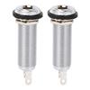 2PCS Metal Guitar Bass Jack 6.35mm Input Output Jack Electric Guitar Parts  For Electric Guitar