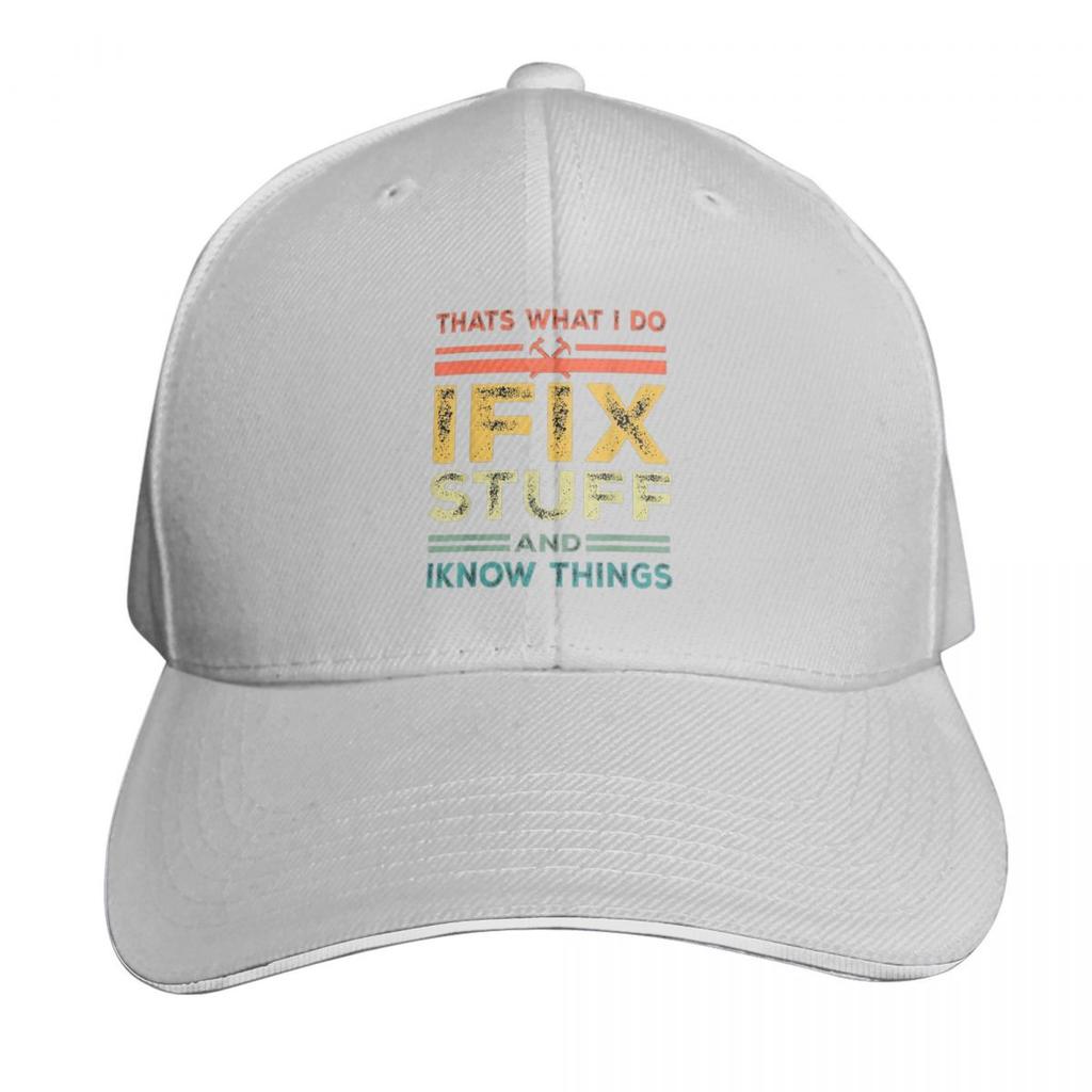Thats What I Do I Fix Stuff And I Know Things Cap Fashion Casual Baseball Caps Adjustable Hat Hip Hop Unisex Baseball Hats