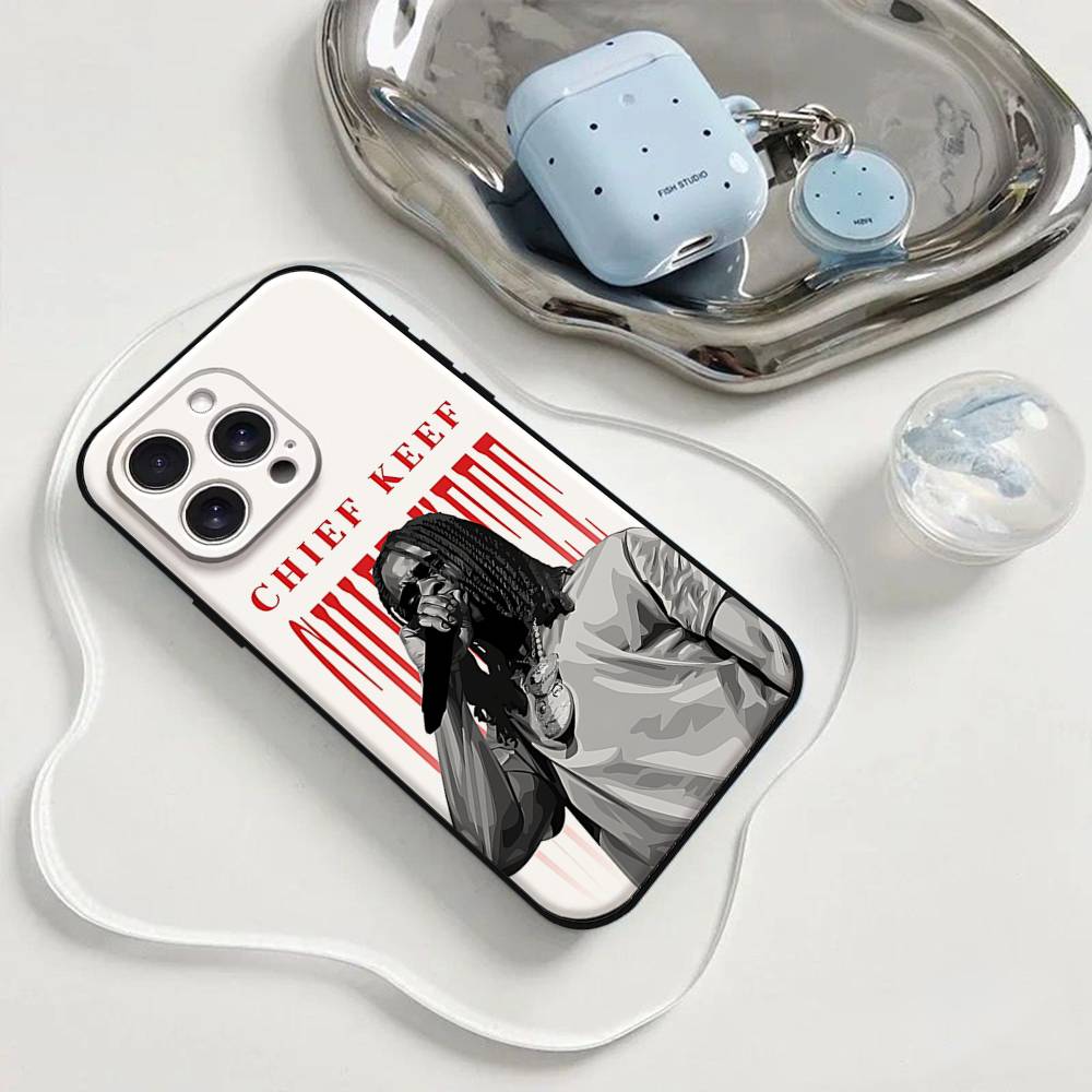 Chief Keef American Rapper Phone Case Phone Case For Iphone 17 16 15 11 13 14 Pro Max X Xr Xs Max 12mini Black Shell Cover Case