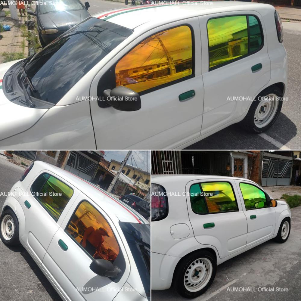 92cm X 152cm VLT 65% Green Chameleon for Car Rear Windshield, Side Window Foils Sun Solar Tints Glass Film Tinting Stickers