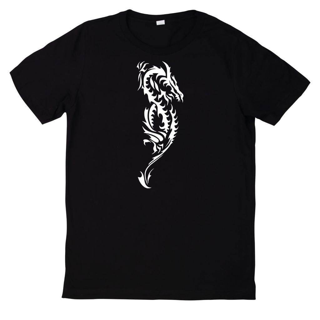 T-Shirt Tribal Dragon Drachen Drache Tattoo Mystical Motif CottonWill Be Opened In a New Window or Tab