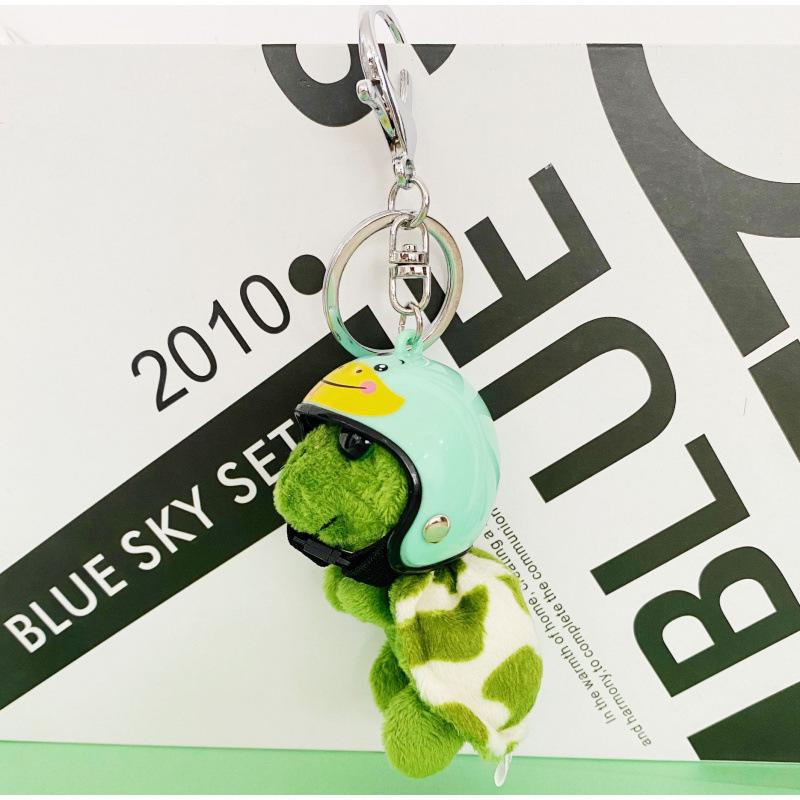 Wyspa Żółwi Kreskówkowy Breloczek do Kluczy Żółw: Pluszowy Wisiorek i Zawieszka do Torebki Lalka
