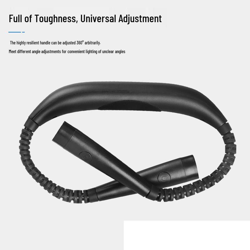 LED Neck-Hanging Reading Lamp with Eye Protection, Three-Speed, Dual-Color, Double-Head Lighting