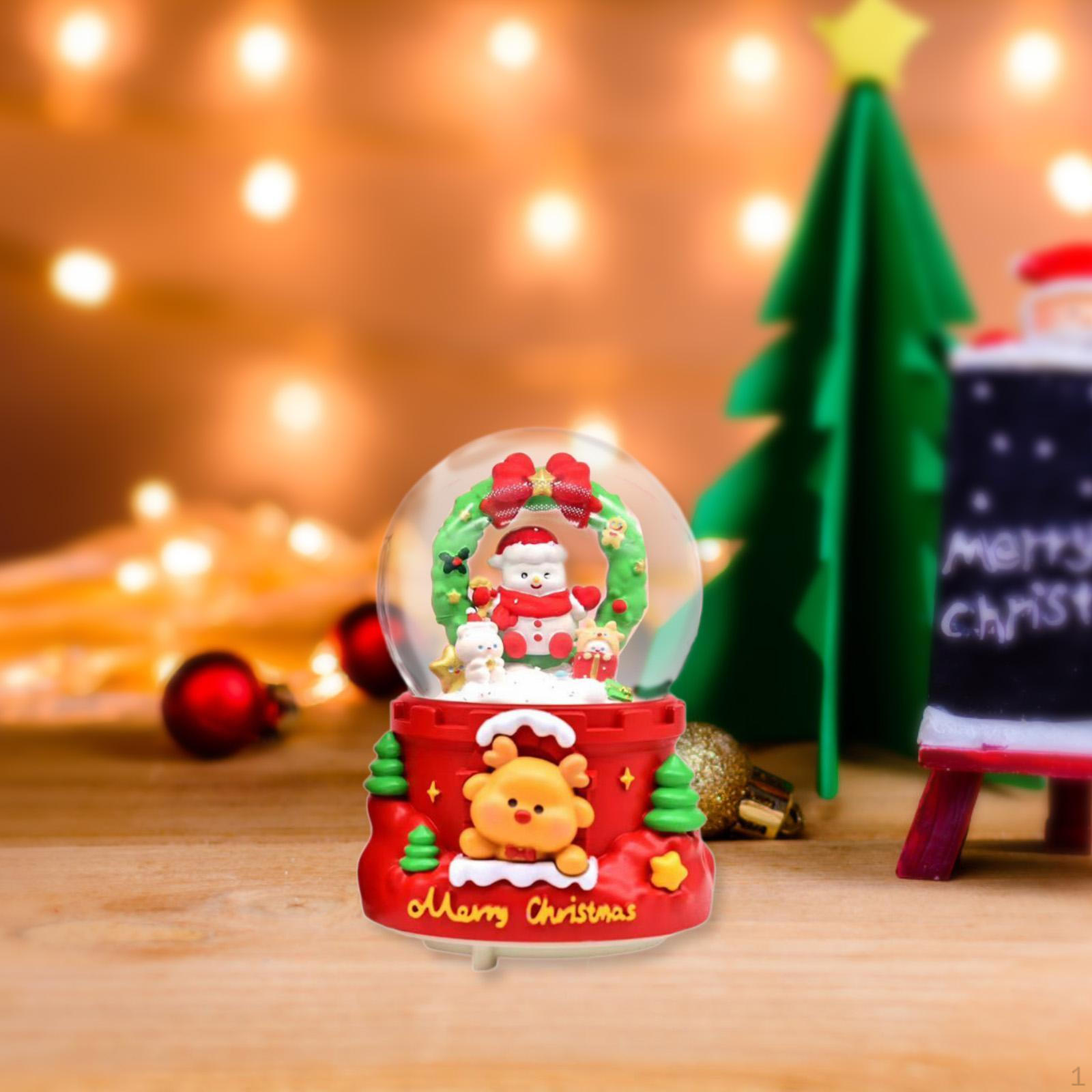 

Рождественские снежные шары музыкальная шкатулка свет светодиодный музыкальный гостиная украшение лампа Style C