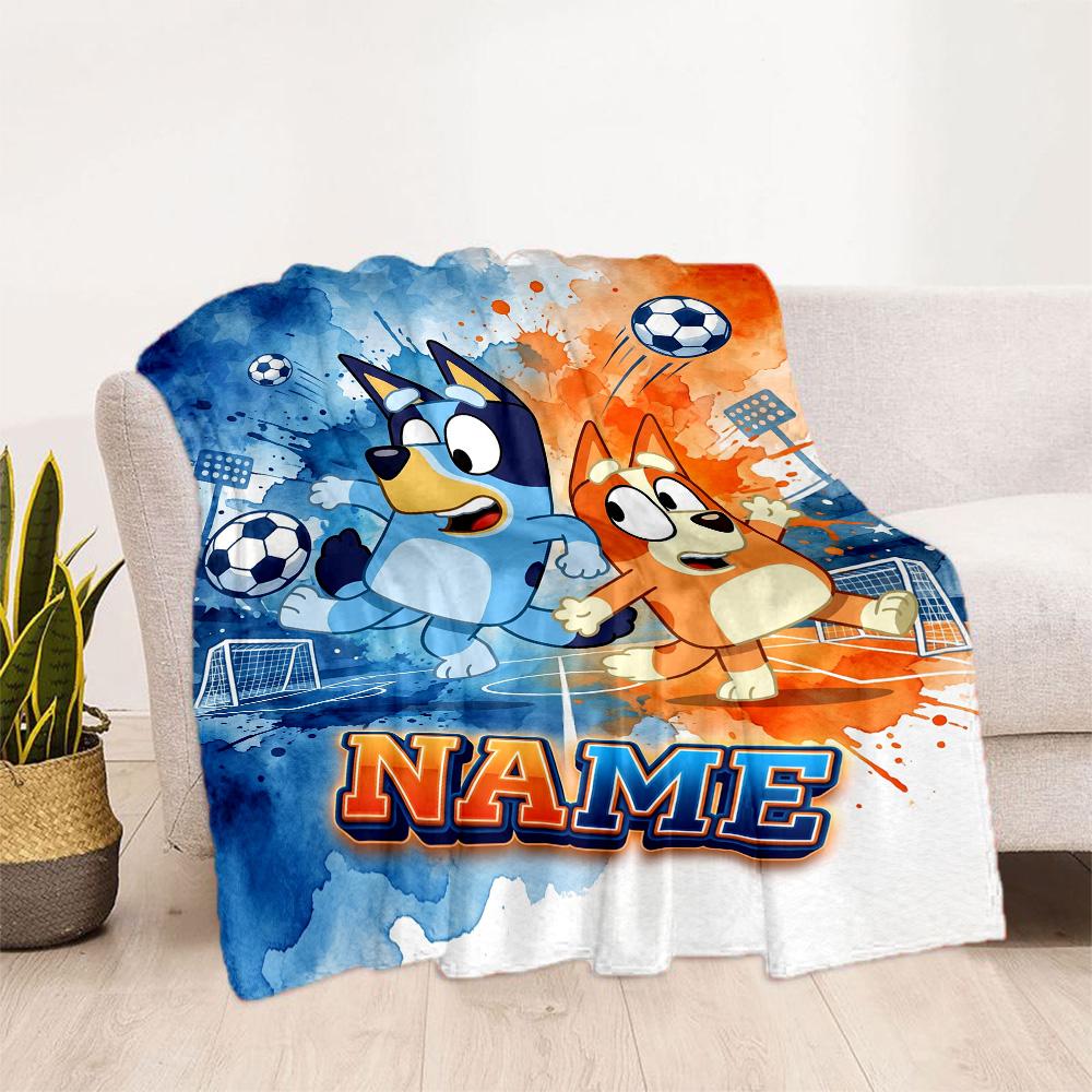 Christmas Penguins Celebration Personalized Name Blanket Gift Personalized Blanket Comfortable Great for Office Livingroom Living Room Couch