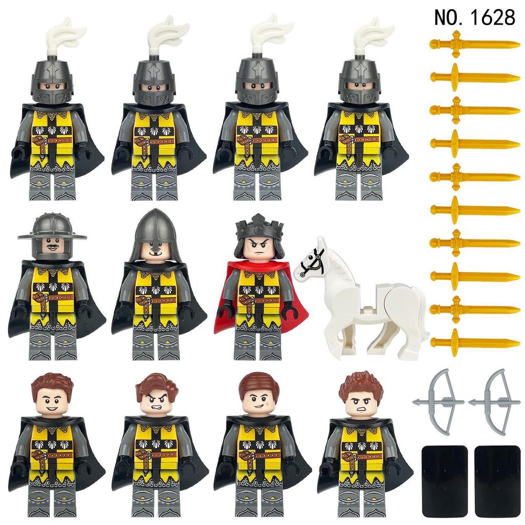 Medieval Knight Castle Building Blocks & Toy Soldiers Kit - 1813 Pieces