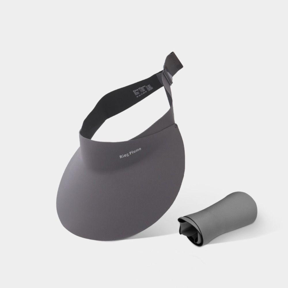 Large Brim Sunscreen Empty Top Cap Ice Silk Visor Cap Foldable Summer Sun Hat  Sunshade