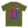Dominican Republic RD Flag Pride TShirt for Unisex Crew Neck Cotton T Shirts Short Sleeve Tee Shirt Plus Size Clothes