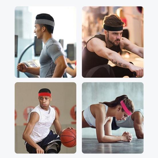 Herren Damen Sport Schweißband Feuchtigkeitsableitend Atmungsaktiv Dehnbar Schnelltrocknend Anti-Rutsch Sportliches Yoga Laufen Basketball Fitness Stirnband