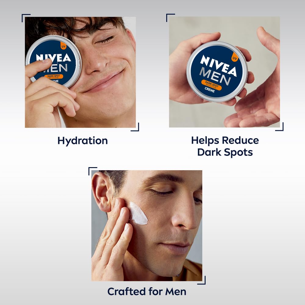 Nivea Cremă Reducere Pete Pigmentare Bărbați 75ml Pentru Față Hidratant Non Gras Pentru Toate Tipurile de Piele Absorbție Rapidă Îngrijire Piele