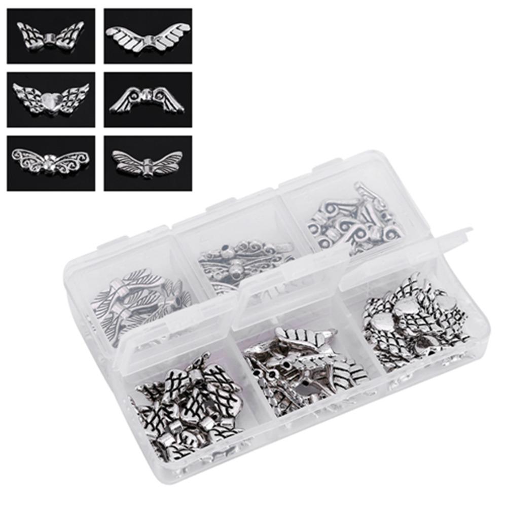 Alloy Jewelry Findings Silver DIY Jewelry Findings Angel Wing Jewelry Findings  DIY Crafting