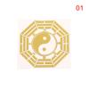 Five Emperors' Money Dissolves Door To Door Eight Trigrams Metal Stickers