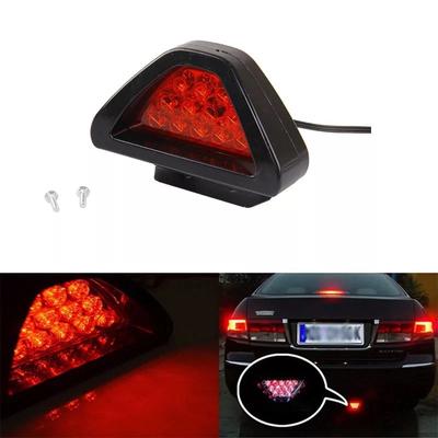 Car Triangle Tail Lights Brake Light Fog Lamp Light Universal Red LED Flash Bulbs