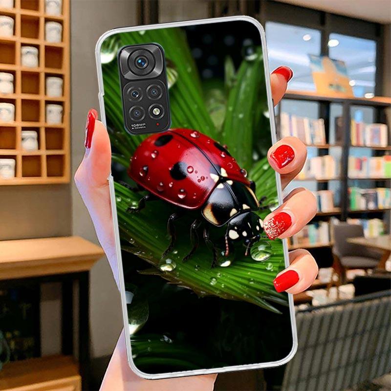 

Insect Seven-Star ladybug Cover Phone Case For Xiaomi Redmi Note 15 14 13 12 11 10 Pro Plus 14S 12S 11S 11T 11E 10S Soft Fundas Redmi Note 14 Pro 4G
