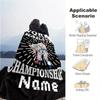 Taekwondo Competition Customize Your Name Blanket Warm Comfortable Soft Blanket For Chair Office Sofa Bed Sofa Office Camping Suitable For Gifting