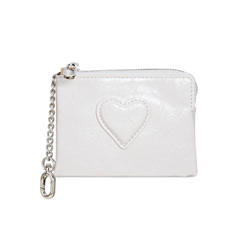 Fashion Leopard Print Coin Purse PU Leather Zipper Card Holder Heart Shaped Mini Card Wallet Travel