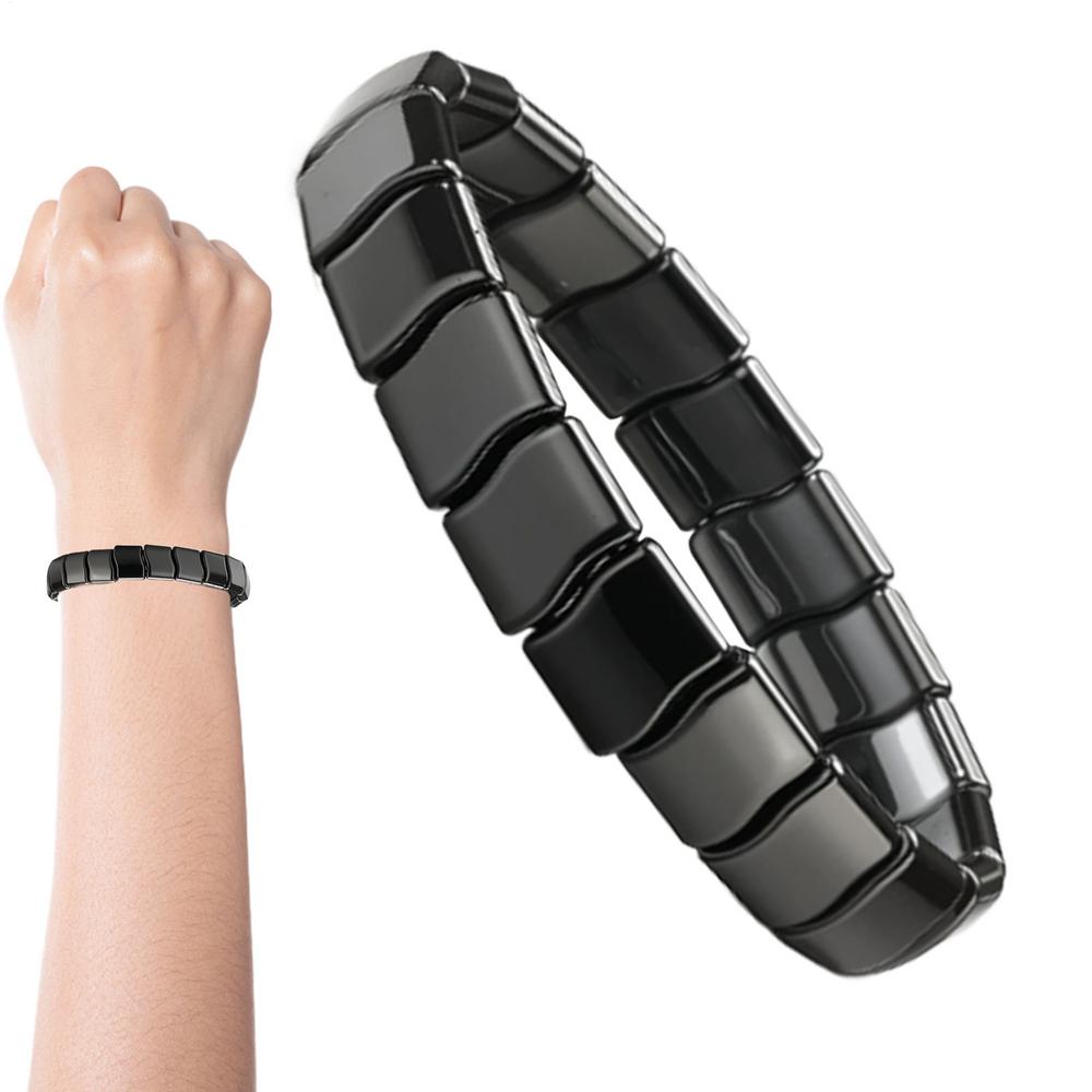 

Браслет из гематита мужской натуральный модный аксессуар успокаивающее украшение браслет на руку для мужчин отцов работа офис учеба повседневный спорт