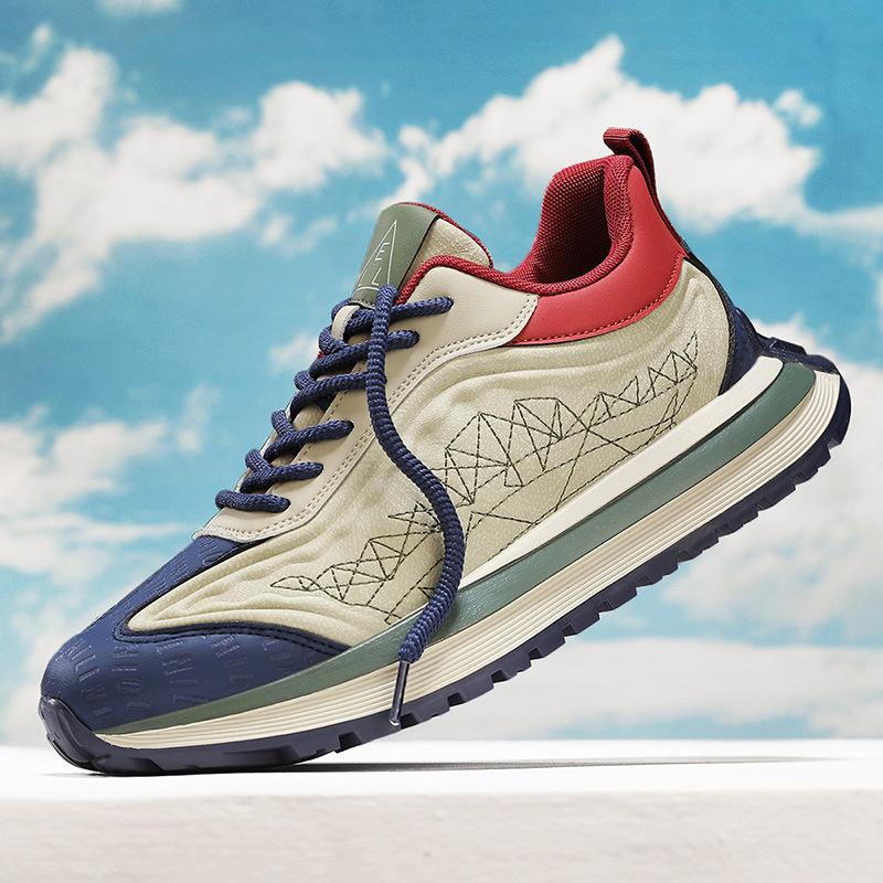 High Quality Casual Shoes for Men, Breathable and Comfort Running Shoes, Thick Soled Anti Slip Chunky Sneakers Tenis Masculino