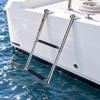 Marine Boarding Ladder Resistant TwoRung Compact for Boat Entry