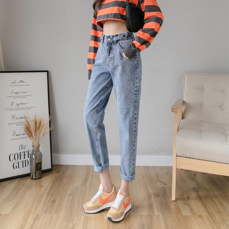 Jeans de mujer Denim Holgado Slim Ajustado Vintage Blue Harem Pantalones  Plus Size Jeans Bordados Moda comprar a buen precio — entrega gratuita,  reseñas reales con fotos — Joom