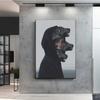 Abstract Dark Woman Wolf Pack Prints Poster Canvas Painting Hd Modern Wall Art Pictures For Living Room Bedroom Home Decoration