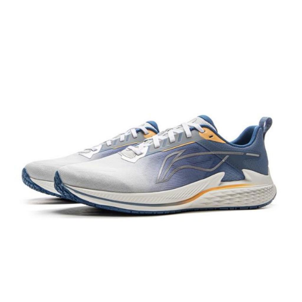 Li Ning Wind Wing Simple Versatile Non-Slip Wear-Resistant Low-Top Casual Running Shoes Men Sneaker White Blue ARBV003-7