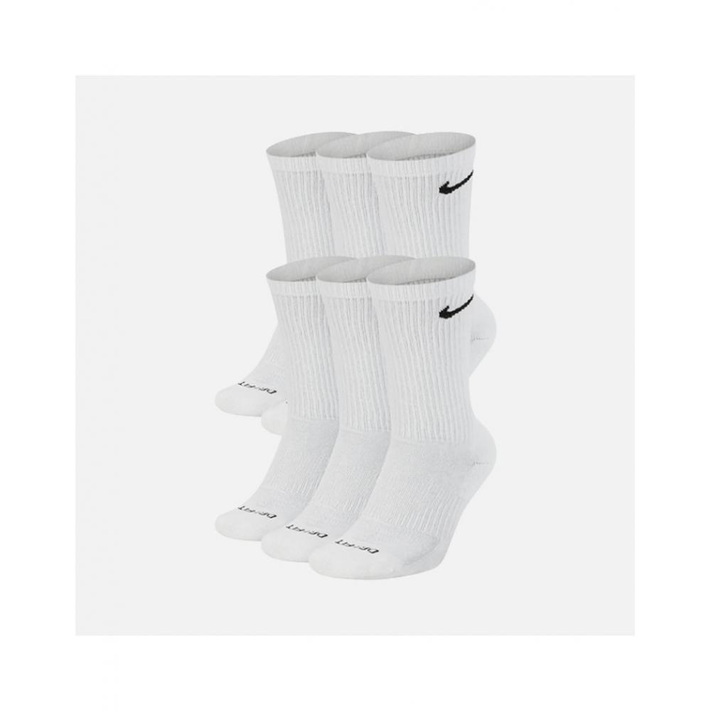 

Nike Everyday Swoosh Long Neck Socks 6 Pack Sx6897 100 white 6 packXL