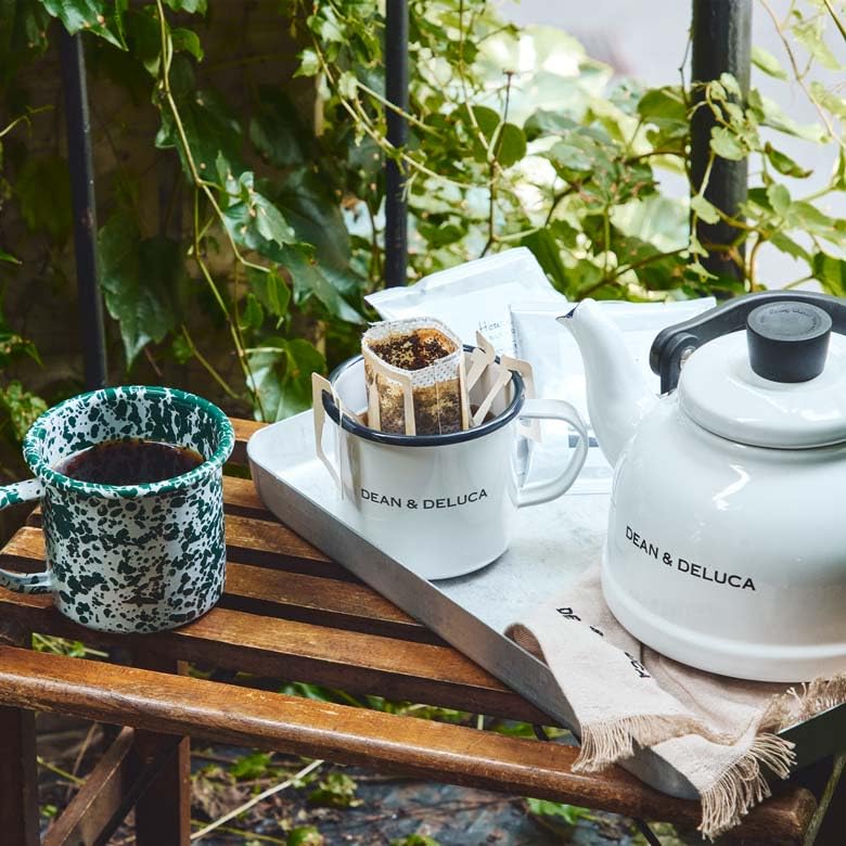 DEAN DELUCA Emaille 280ml & Tasse, Weiß,