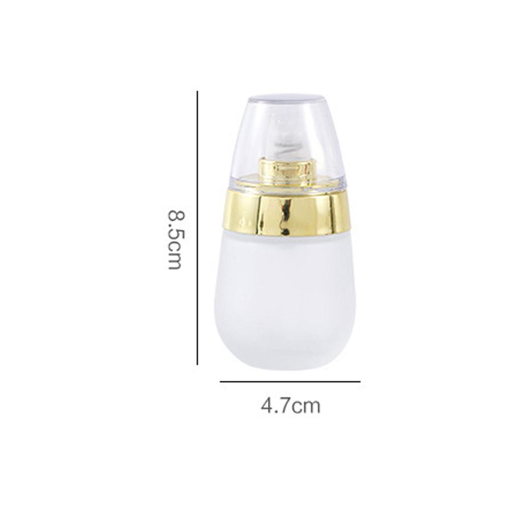 30ml Vacuum Frosted Glass Bottle Empty Refillable Container Makeup Cosmetic Face Cream Lotion Jar Ointments Pump Travel Bottle