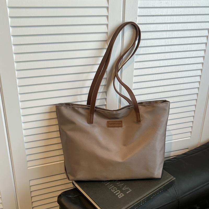 Korean Style Oxford Cloth Tote Bag Large Capacity Commuter Shoulder Handbag CLE