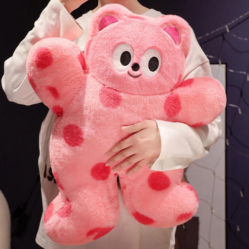 Big Eyes Dopamine Bear Hug Pillow Plush Toy Bed Sofa Cushion Decoration Ornaments Sleeping Hug Doll