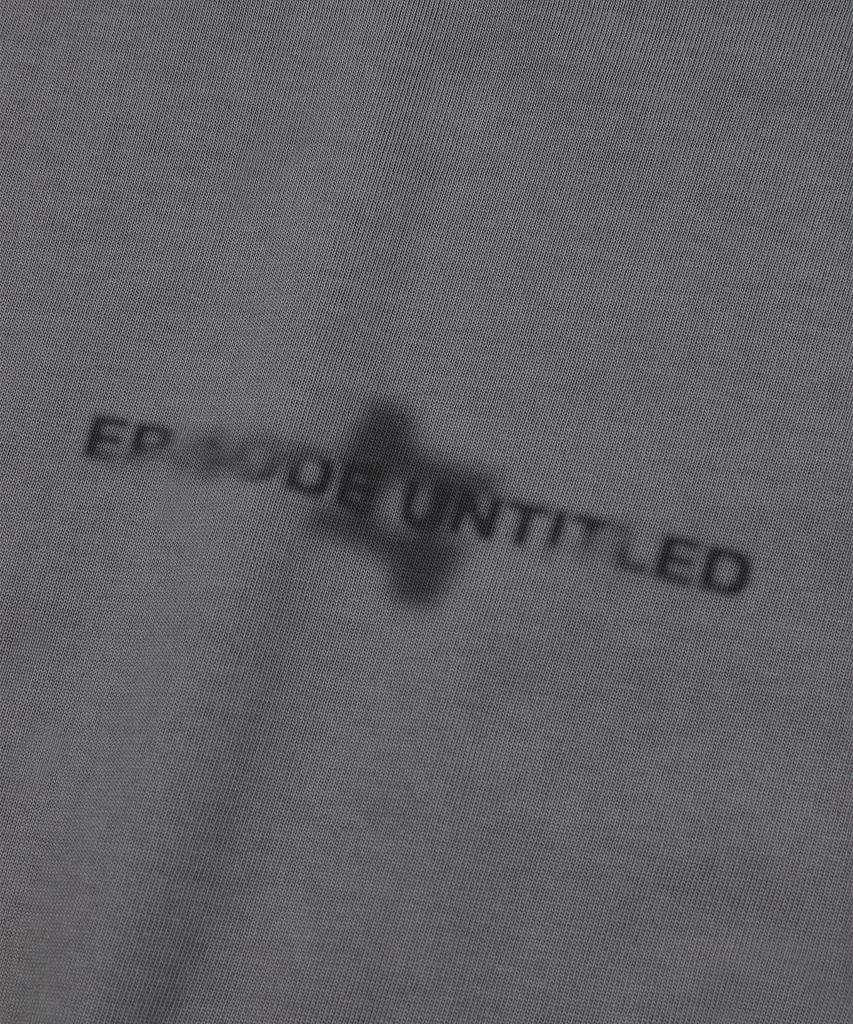 EPISODE UNTITLED Match Colors Logo Print T-Shirt_Dark Gray