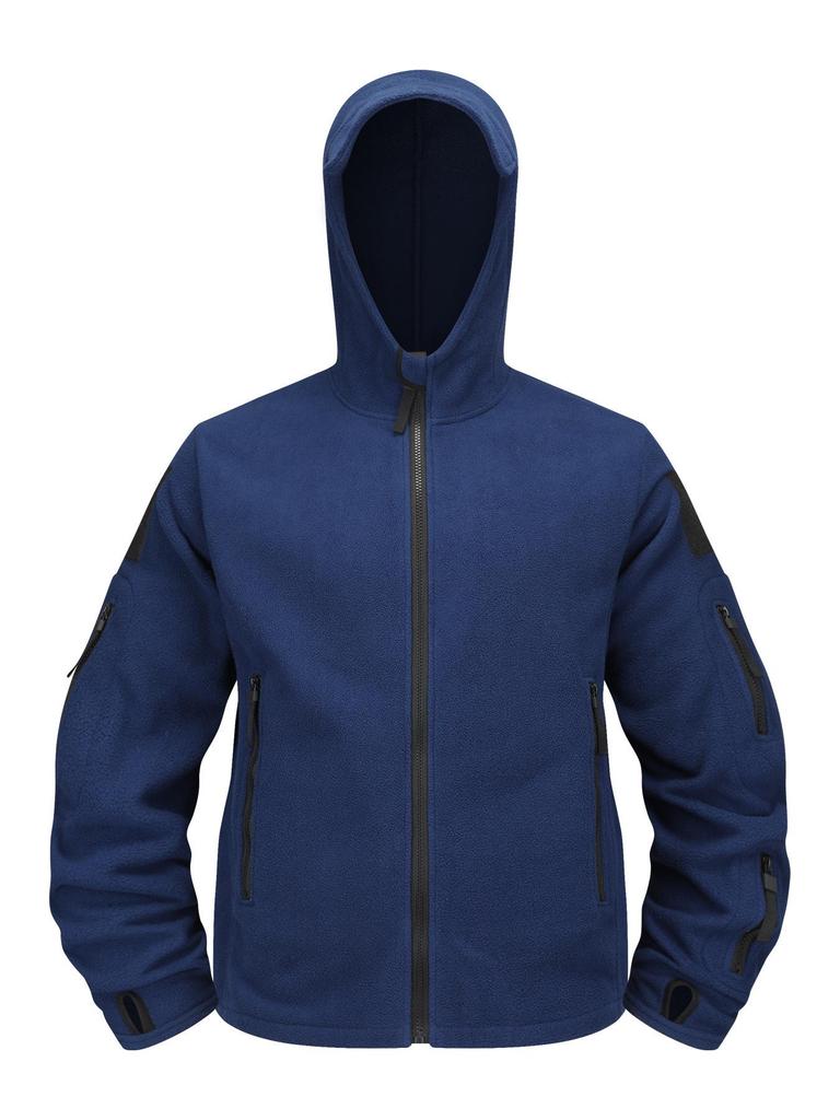 Men's Warm Fleece Hooded Jacket - 2025 Autumn/Winter Collection