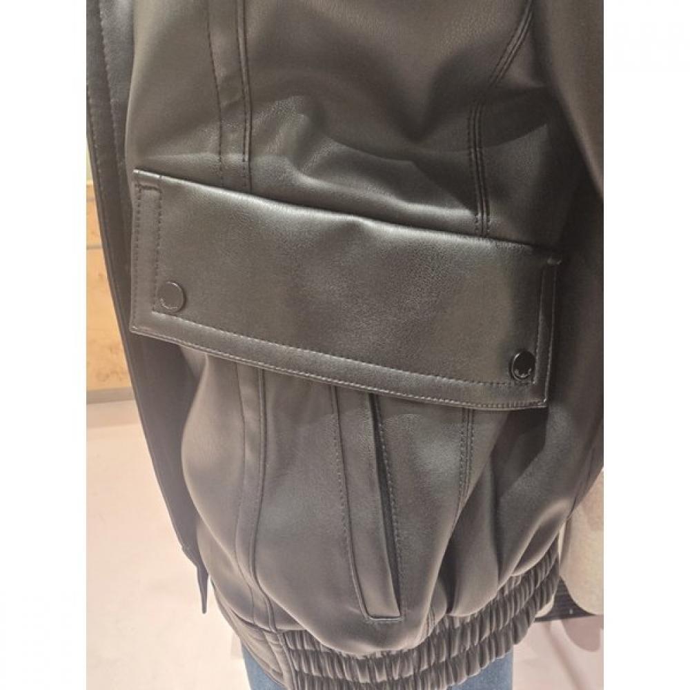 Cc Collect. Stand Collar Leather Blouson Jacket C261psf511c