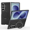 Luxury Business 360 Rotating Magnetic Stand Leather Case for Samsung Z Fold 8 Ultra 7 6 5 4 3 Shockproof for Magsafe Slim Cover