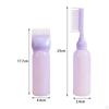 2 Bottles Comb Hair Oil Brush Dye Bottle for Dyeing Permanent Hairdressing Tool