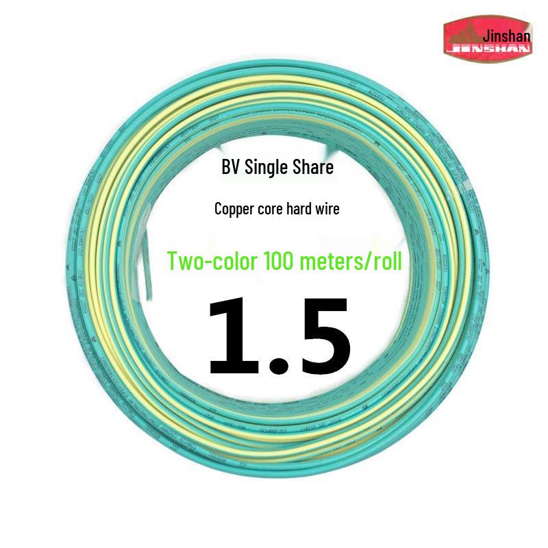 Jinshan 2.5 Sq Mm Copper Core BV1.5/4/6 Single-Strand Flame Retardant Cable