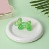 Glitter Balloon Dog Squeeze Toy, Stress Relief Transparent Dog Sensory Toy, Soft Stretchy Animal Shape Fidget Toy for Home Office Classroom