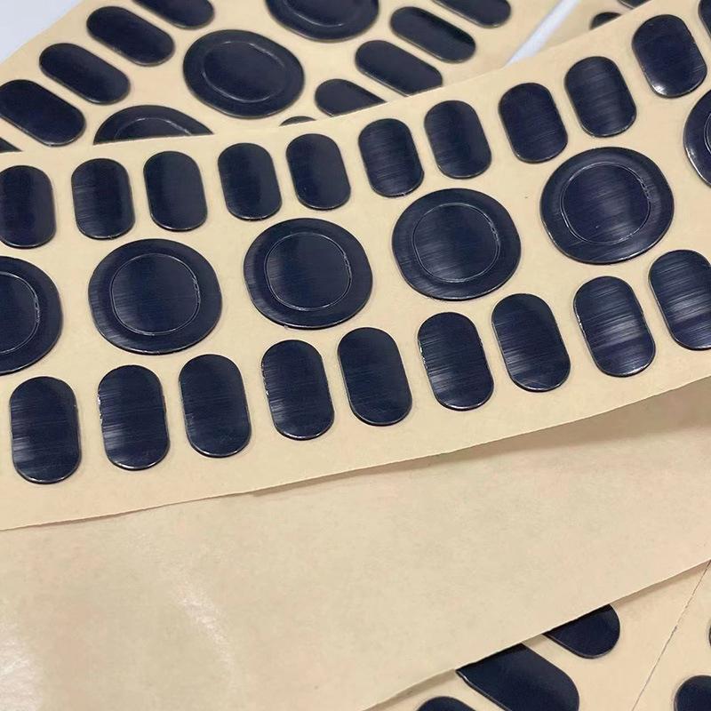 1 sett svarte museføtter skøyteputer for G102 G304 musefotpute Sklisikkert klistremerke