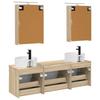 Bathroom Cabinet Set 5 Pcs Sonoma Oak 50 X 14.5 X 70 Cm
