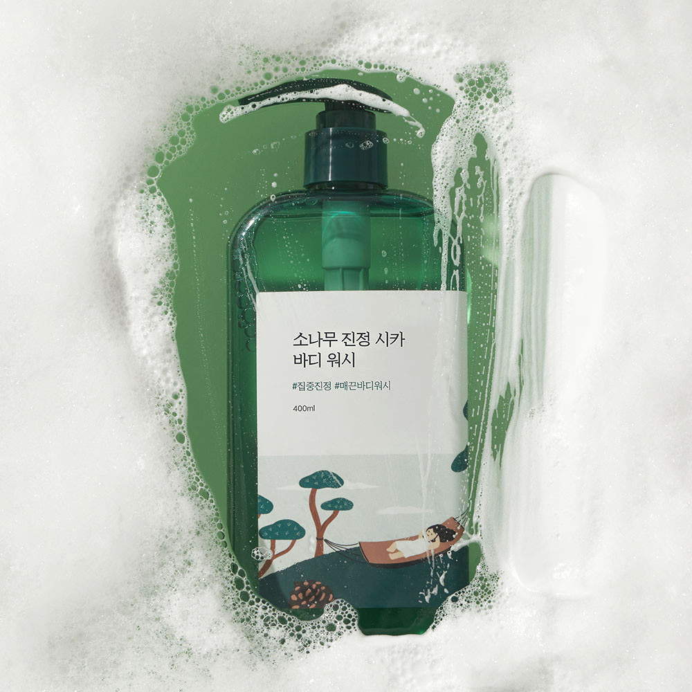 Round Lab Pine Calming Cica Body Wash Soothing & Moisturizing Body Cleanser 400ml