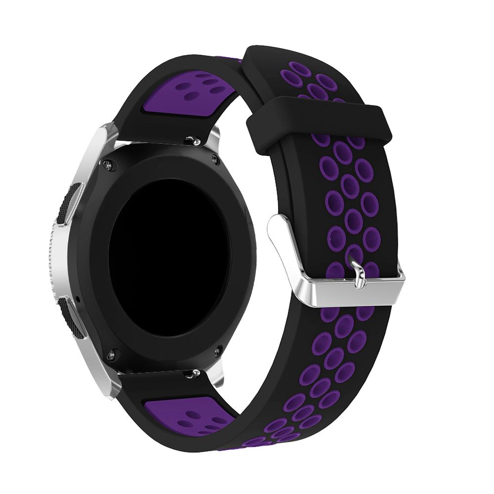 hole circular Silicone Watch for Samsung Galaxy Watch 46mm version Watch Replacement Bracelet Band Strap for SM-R800 Top Quality