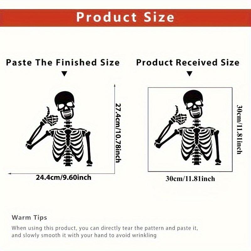 Creepy Chic, Spooky Black Skull Toilet Decal - Bathroom Sticker for Lid & Water Tank, Perfect for Halloween Home Decor