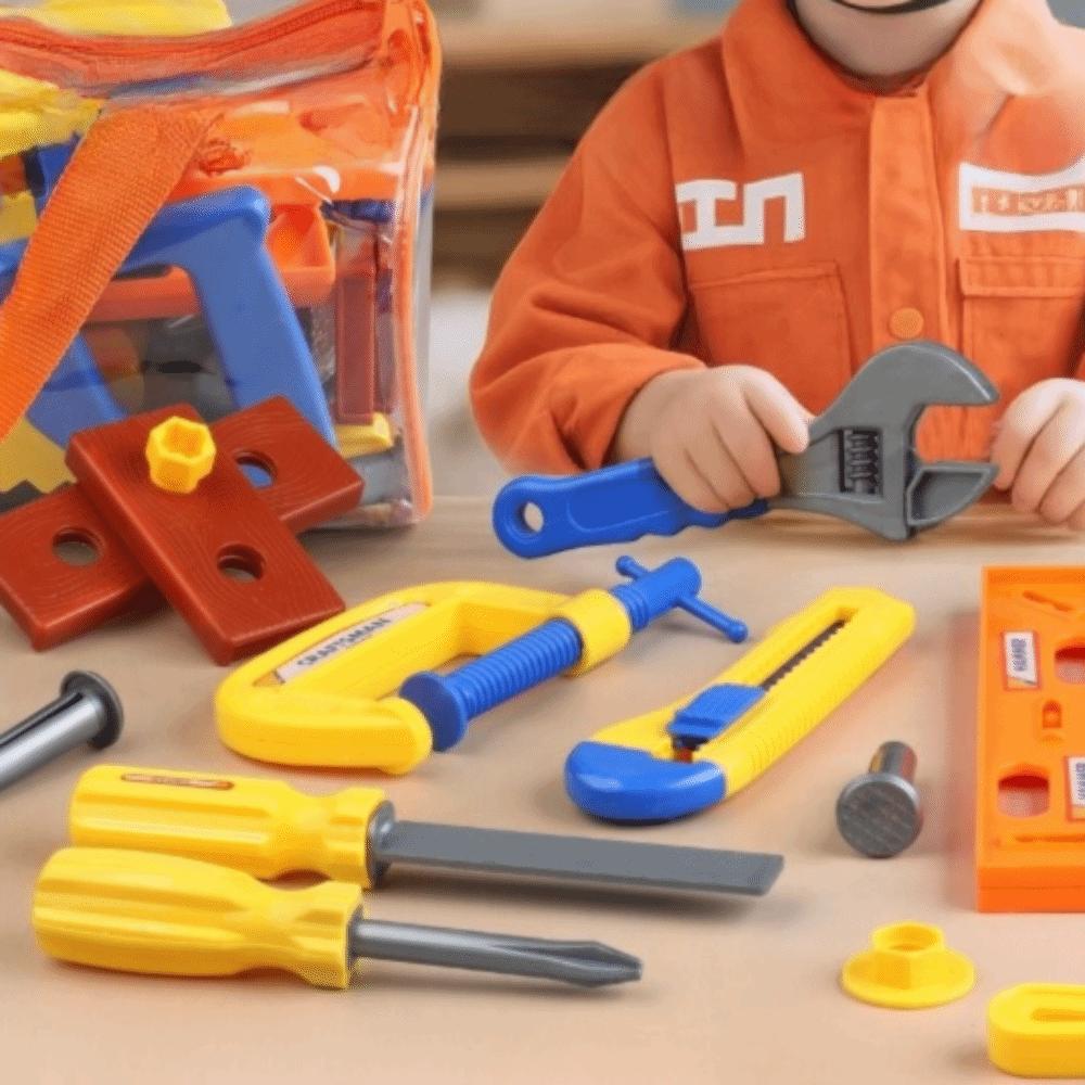 10/20/30 Stück Kunststoff Simulation Werkzeugset Mini Größe Sicheres Design Bau Spielzeugset Simulation Hammer