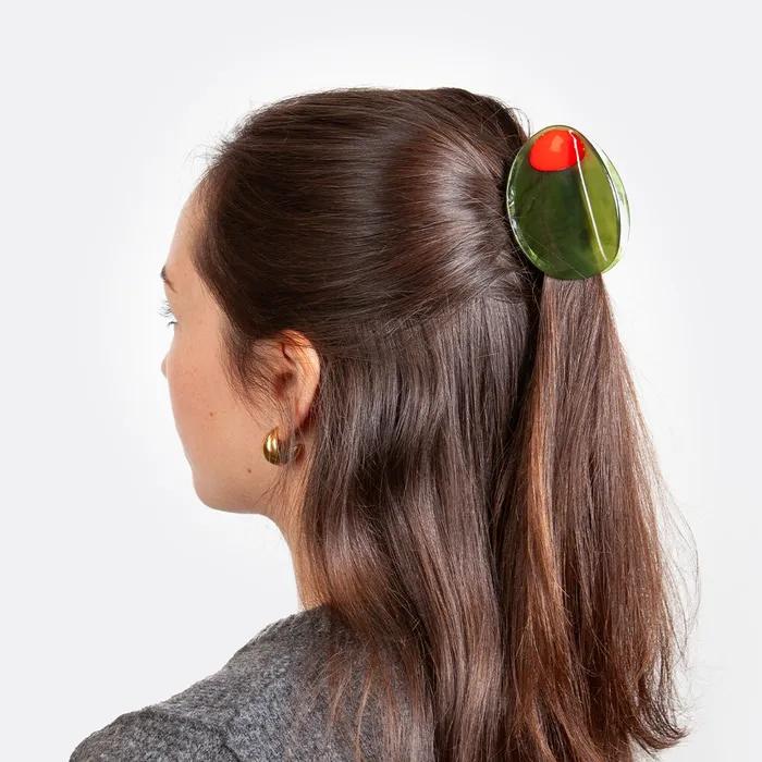 It My Socks Olive Hair Claw Clip